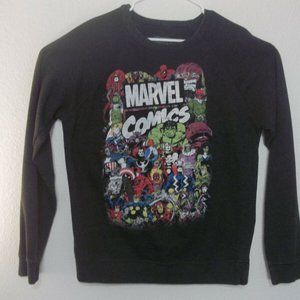 Marvel Universe Adult Sweatshirt Gray Long Sleeve Super Heroes Size Large